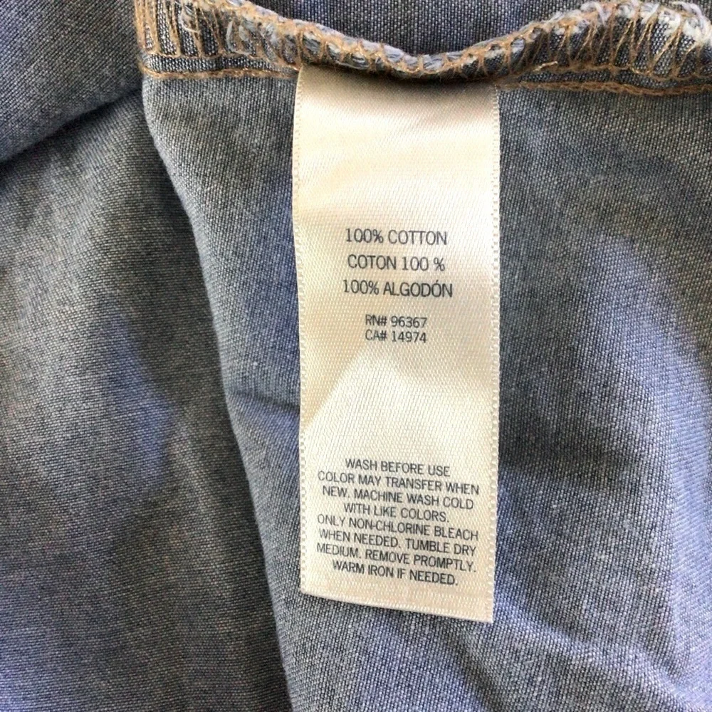 OshKosh B’gosh Blue Denim Button Down Shirt - Size 10
